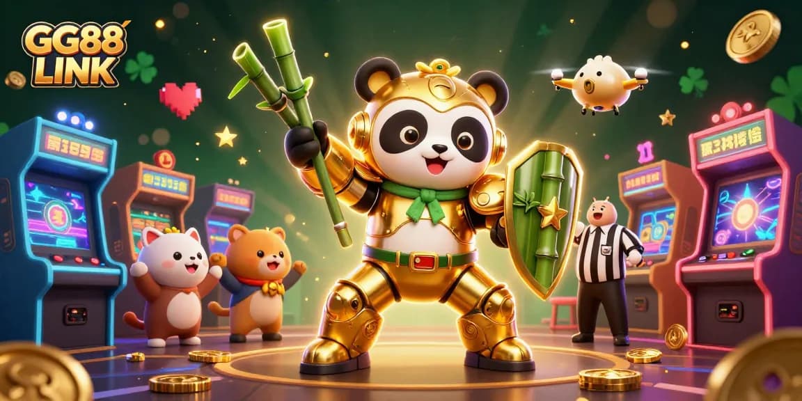 Join the action in GG88 LINK with vibrant casino games and dynamic characters surrounding the colorful arena.