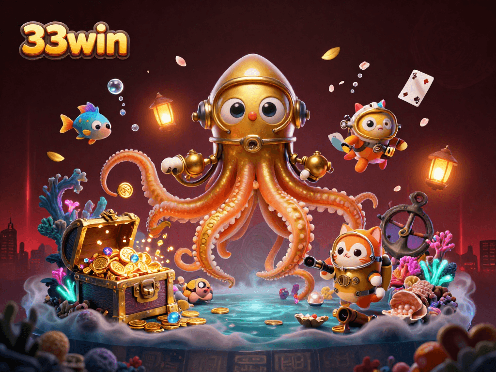 Experience winning adventures with 33win's captivating deep-sea gaming scene.