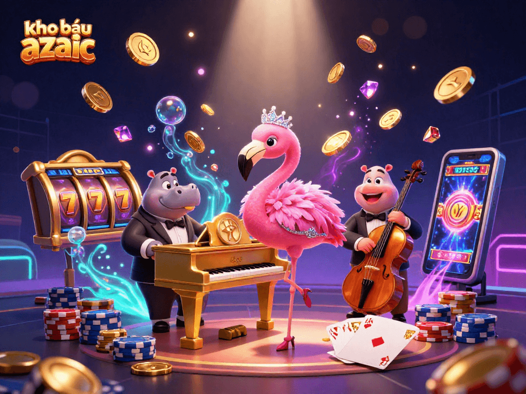 Experience kho báu aztec excitement with dynamic casino elements and vibrant characters in action.