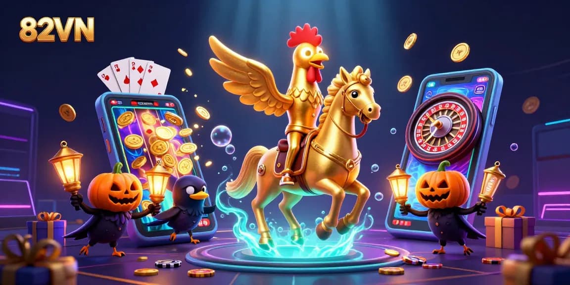 Feel the excitement at 82VN as you engage with thrilling games amid captivating neon casino vibes