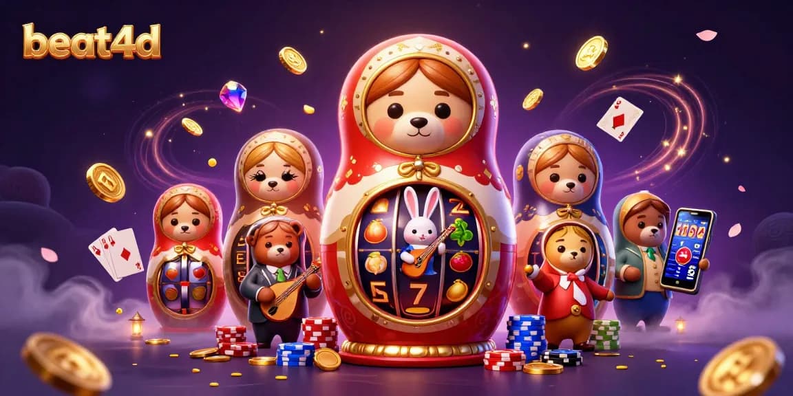 Experience max wins with beat4d in a vibrant slot game scene filled with exciting characters.