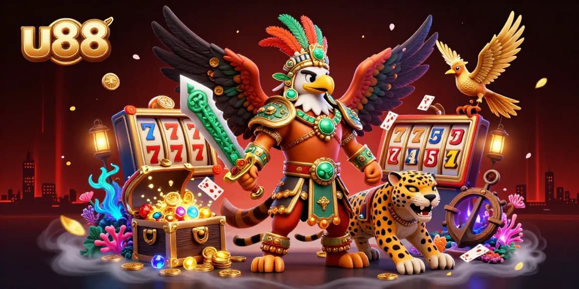 Engage in thrilling gameplay at u88 with immersive casino elements and vibrant characters.