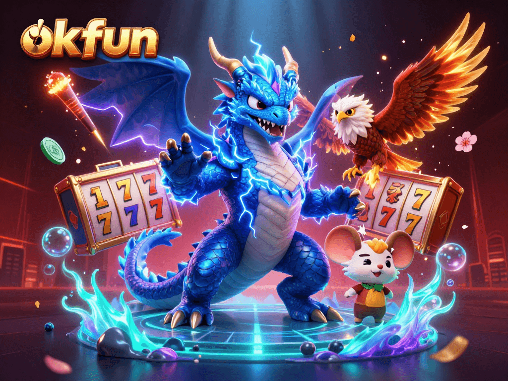 okfun showcases an exciting casino experience with powerful characters and rich game elements.