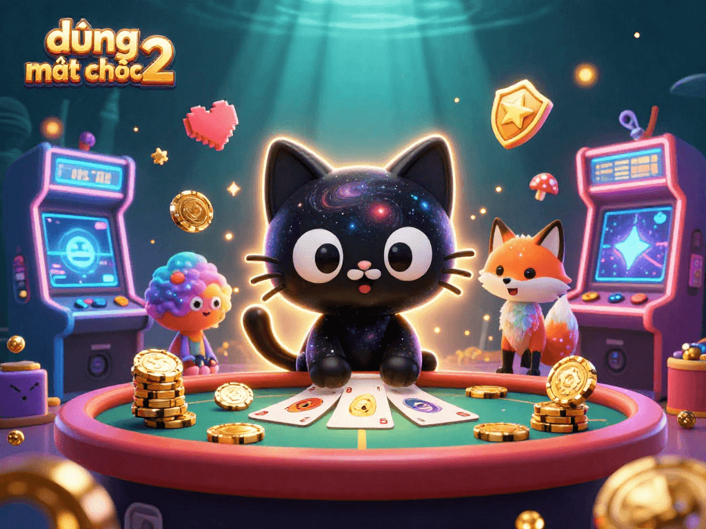 Engage with the exciting gameplay of đường mạt chược 2, featuring a cosmic casino scene with vibrant characters.