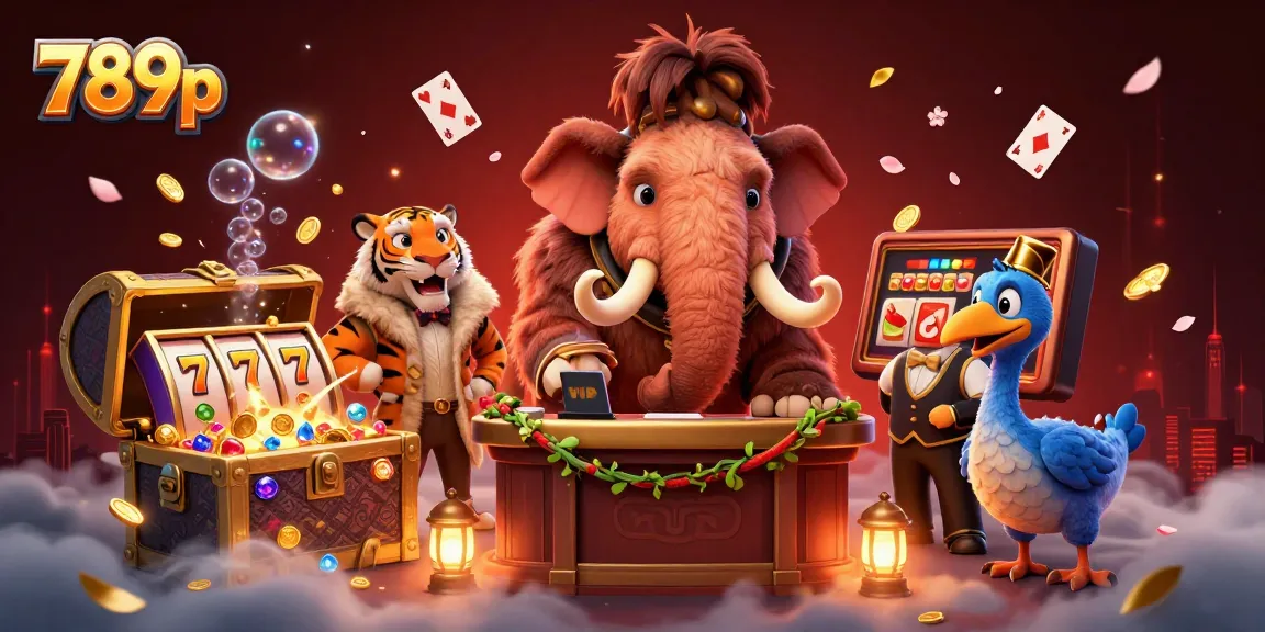 Engage in thrilling gameplay at 789p, featuring vibrant casino elements and cartoon characters.