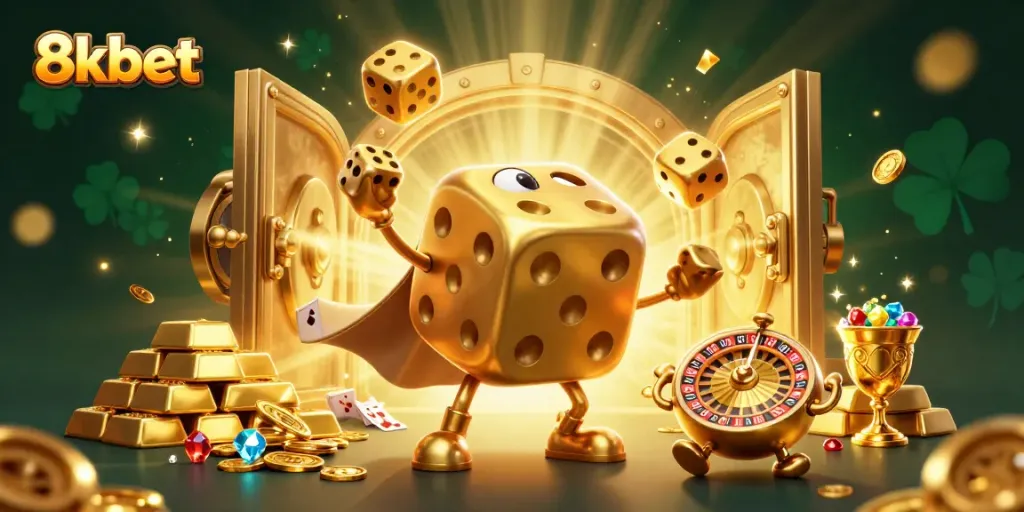 Experience thrilling excitement with 8xbet's dynamic gaming universe, featuring enchanting casino characters.