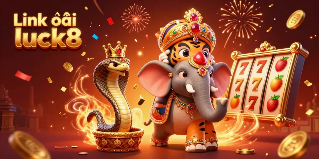 Experience the excitement of gaming action with Link vào luck8 in a vibrant casino setting.