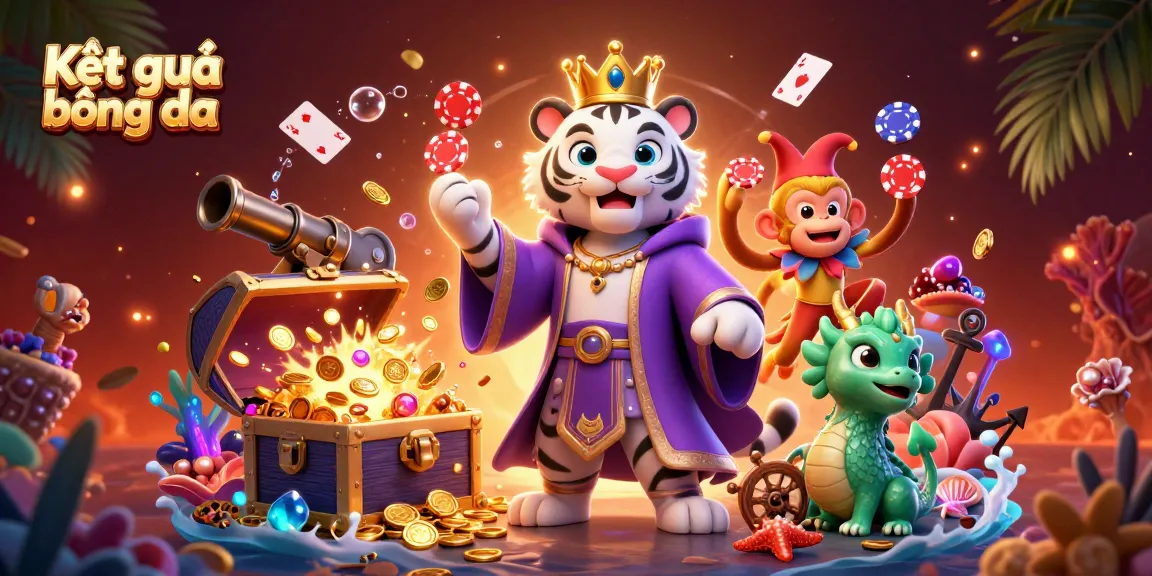 Kết quả bóng đá: View an enchanting scene showcasing a royal tiger, playful monkey, and a jade dragon in a vibrant casino theme.