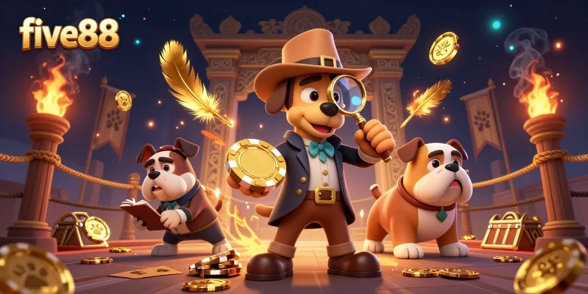 Engage with five88 through thrilling detective gameplay, uncovering treasures in a vibrant casino world.