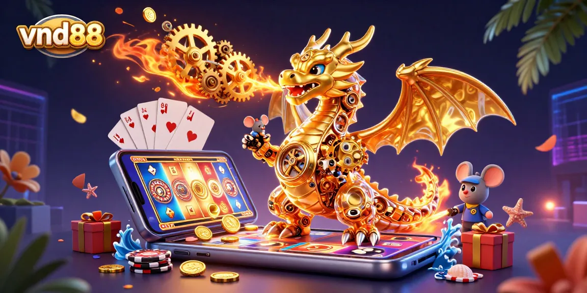 Engage in immersive gaming thrills at vnd88 with captivating scenes of gold, strategy, and excitement.