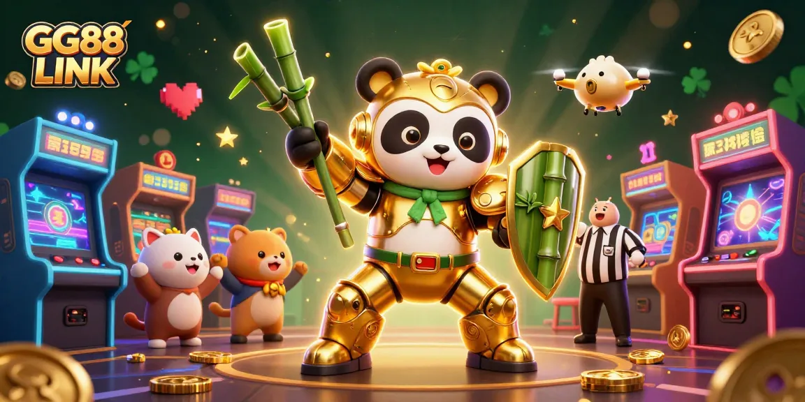 Join the action in GG88 LINK with vibrant casino games and dynamic characters surrounding the colorful arena.