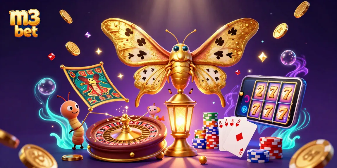 Experience premium gameplay with m3 bet featuring a vibrant 3D casino illustration of luck and excitement.