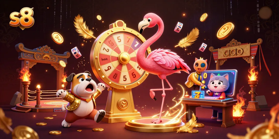 S8 offers thrilling slots experience with dynamic winners, animated flamingo host, and bulldog excitement.