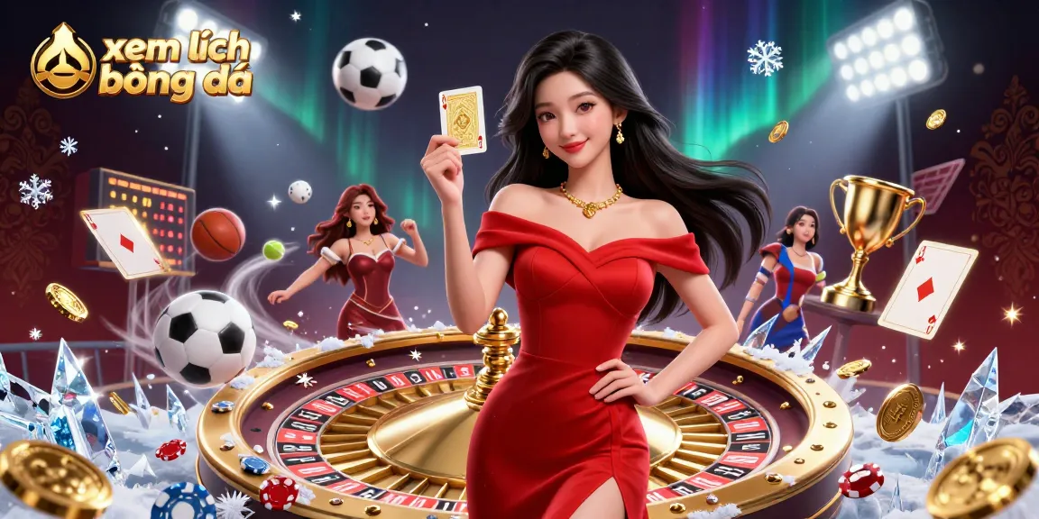 Watch xem lịch bóng đá with engaging visuals including sports balls and dynamic betting scenes.