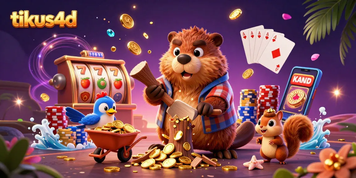 Experience the excitement of tikus4d with a dynamic luck-driven scene featuring vibrant casino action.