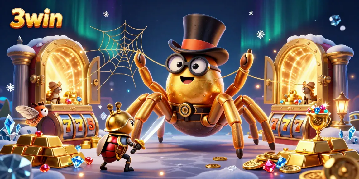 Experience 3win with thrilling slots and gold treasures illuminating the casino adventure.