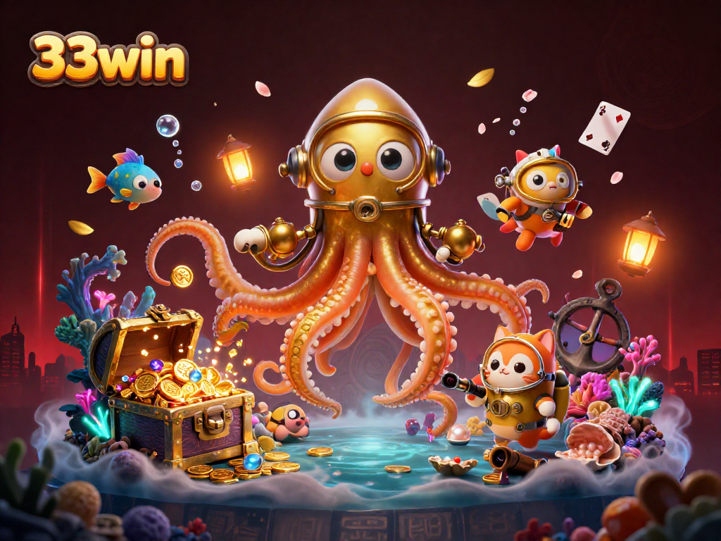 Experience winning adventures with 33win's captivating deep-sea gaming scene.
