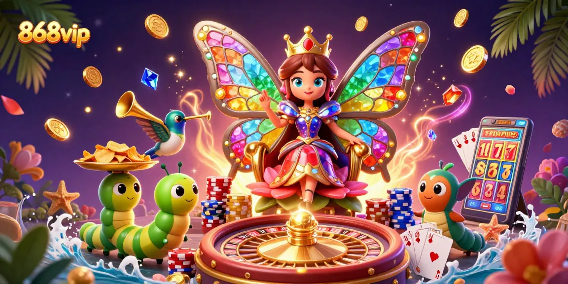 Win big at 868vip casino with vibrant game elements and captivating characters.