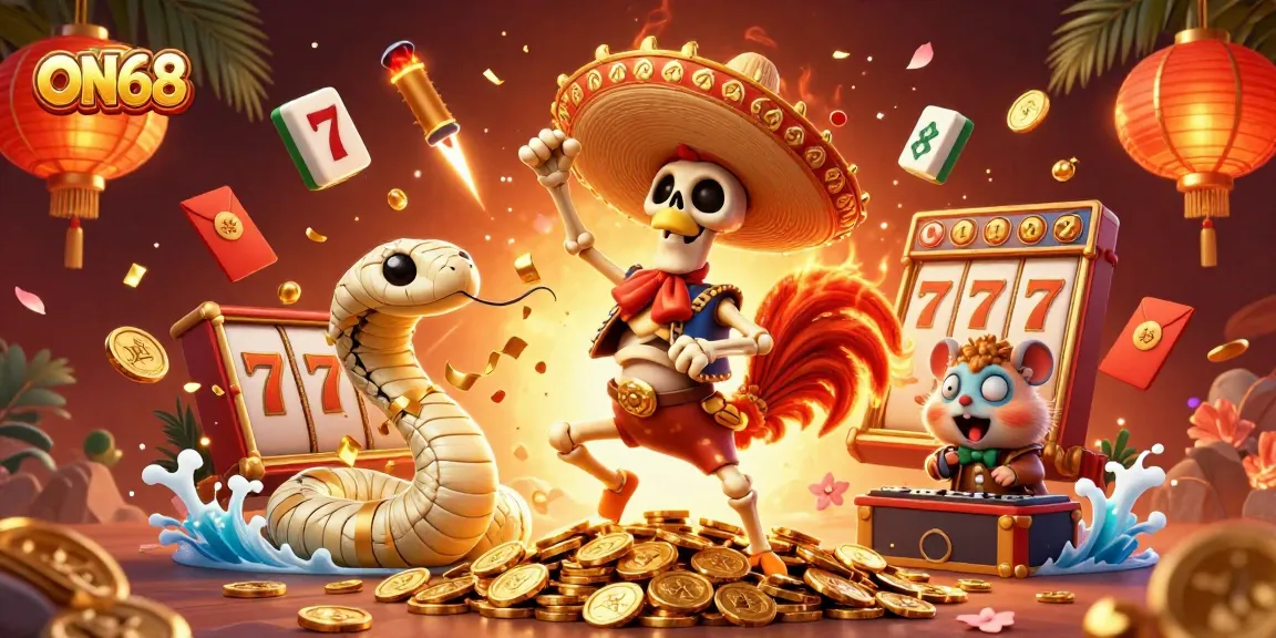 Explore winning strategies at ON68 with vibrant 3D casino action and delightful characters.