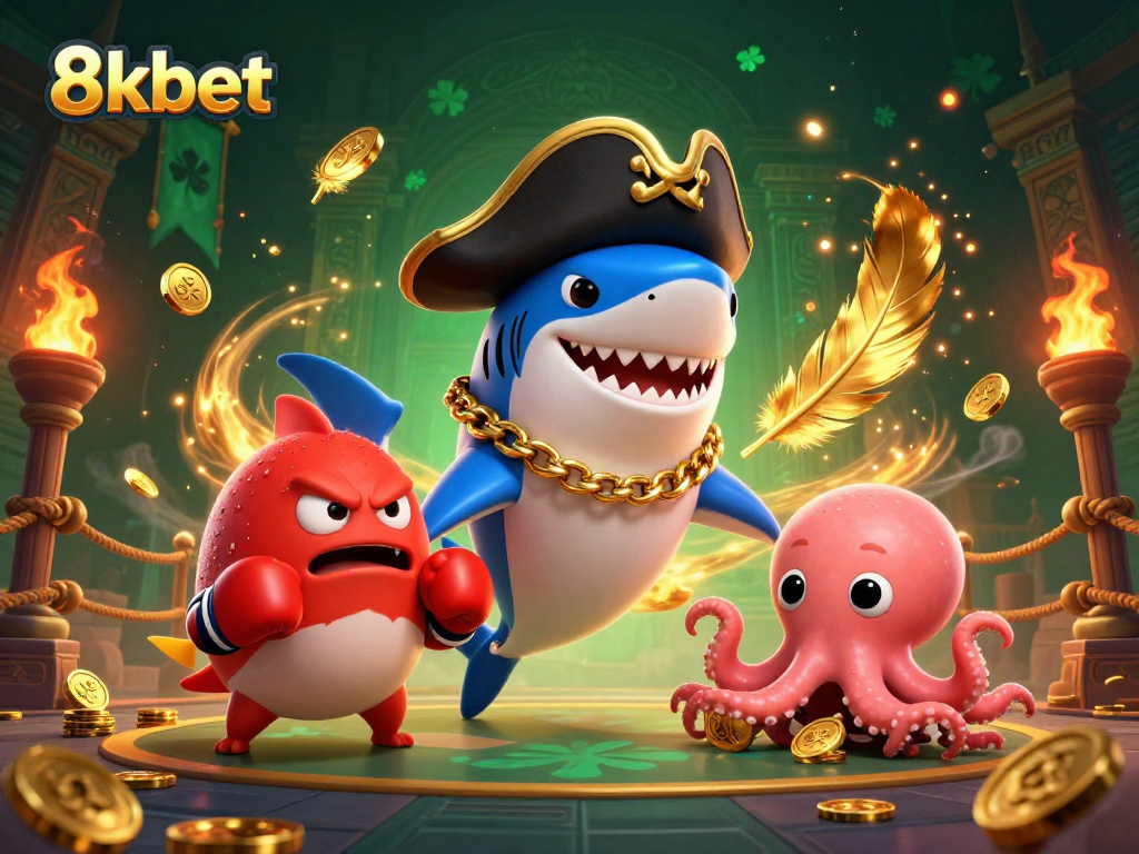 Experience thrilling gaming at 8xbet with a vibrant illustration showcasing diverse casino elements.