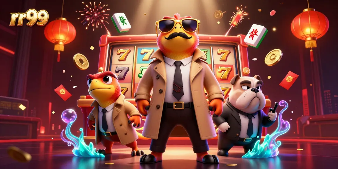 Experience exciting gameplay at rr99, featuring raptors in a trench coat at a VIP casino