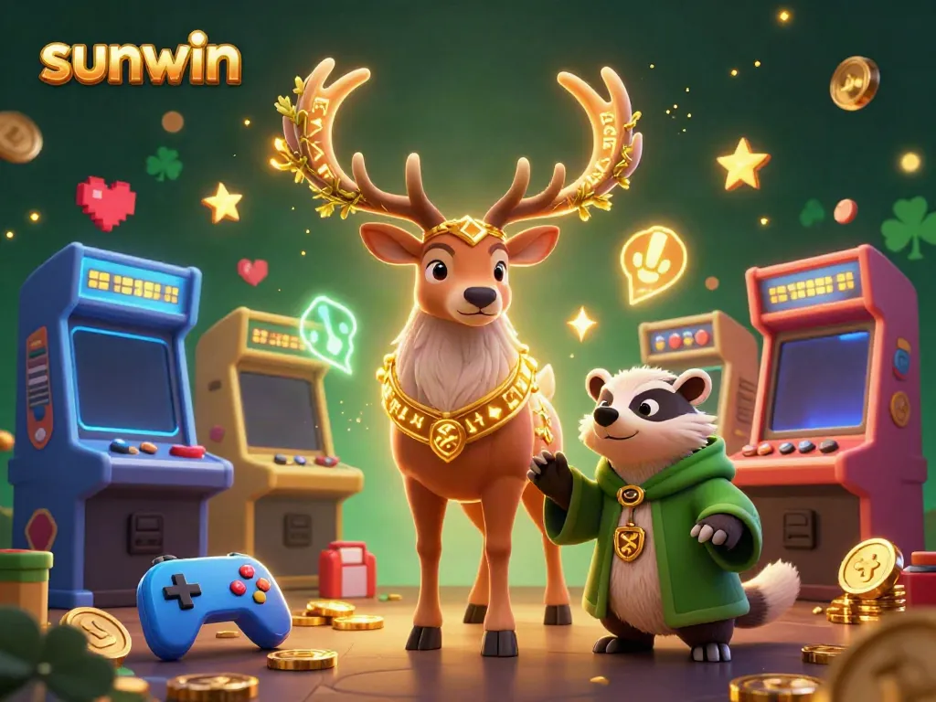 Experience thrilling gameplay with sunwin's vibrant casino atmosphere in this 3D illustration.