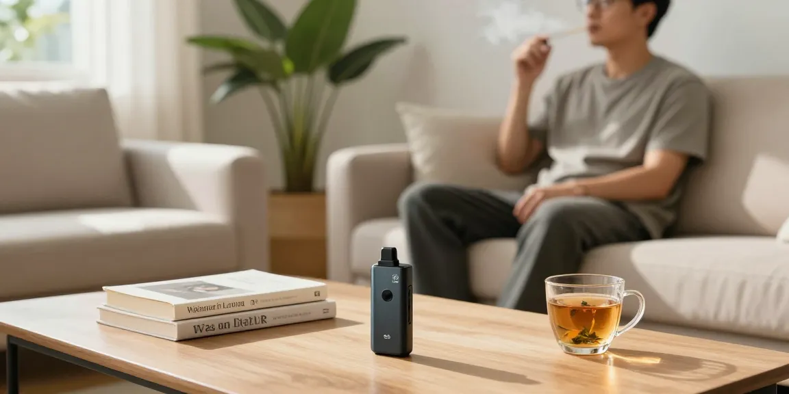 How To Vape properly with premium vape device and natural wellness elements enhancing relaxation.