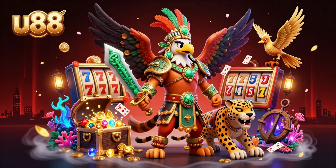 Engage in thrilling gameplay at u88 with immersive casino elements and vibrant characters.