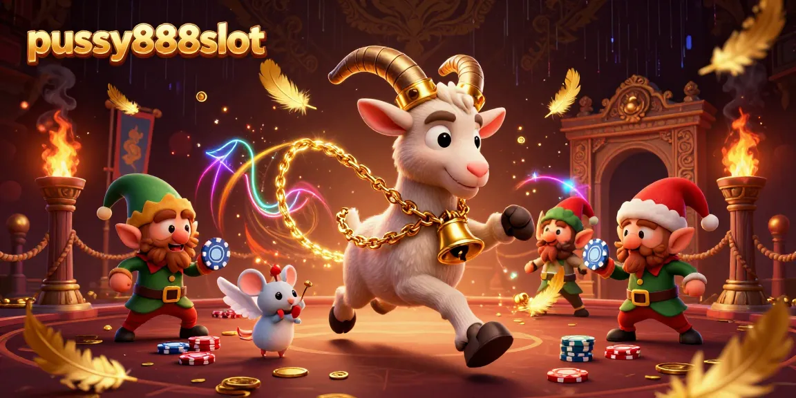 Pursue winning at pussy888slot as Krampus manages a spooky casino while gremlins steal chips.