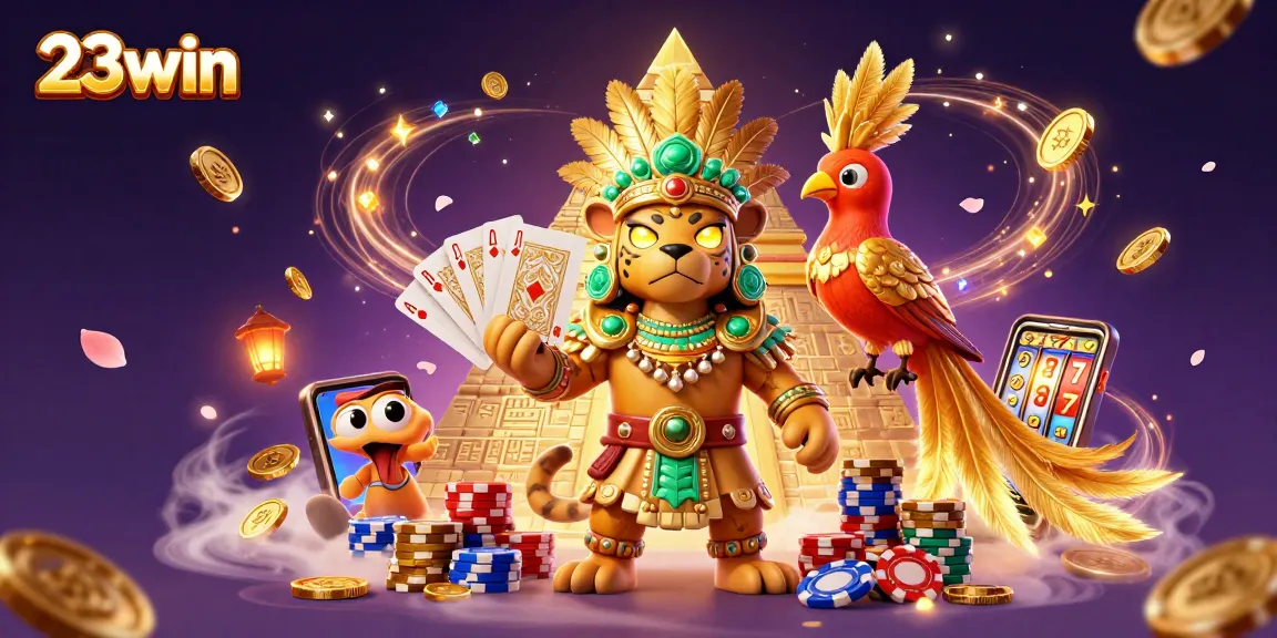 Play exciting games at 23win featuring dynamic characters and vibrant casino elements.