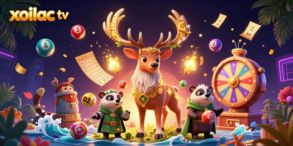Xoilac TV provides a vibrant gaming experience with colorful lottery elements and dynamic visuals.