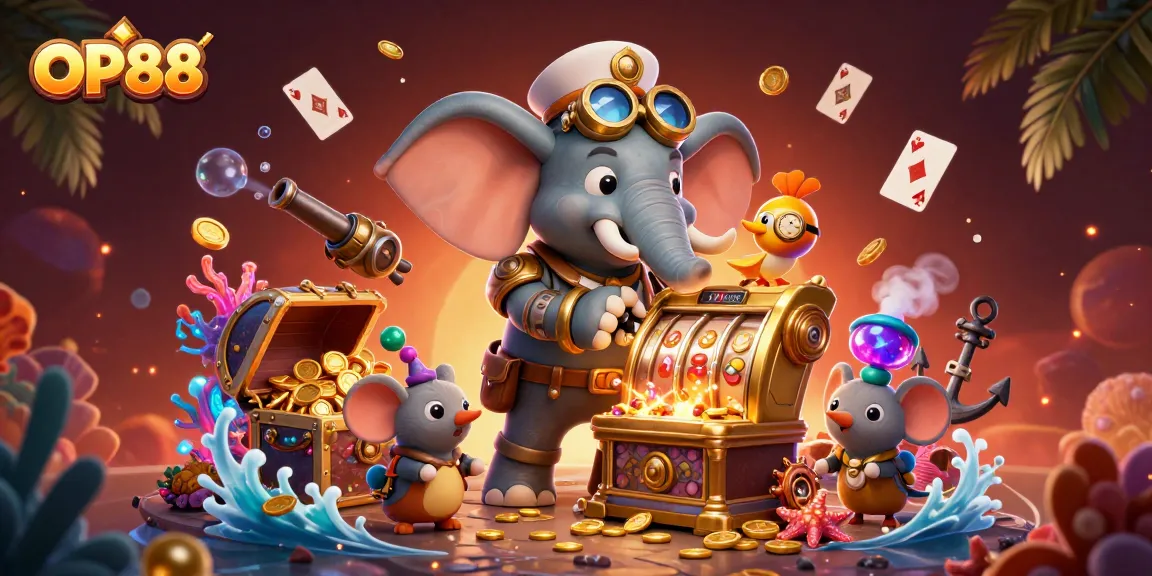 Engage with OP88's exciting world of online slots, featuring steampunk elements and vibrant visuals.
