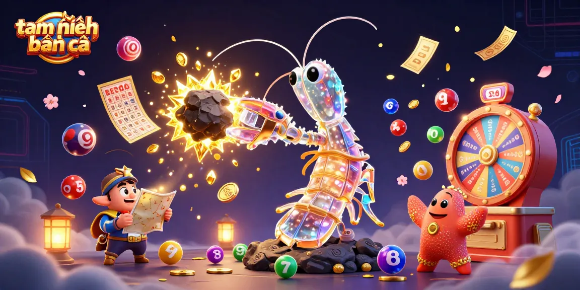 Engage in tam tiên bắn cá with a galactic samurai and vibrant gaming elements showcasing excitement and treasure.