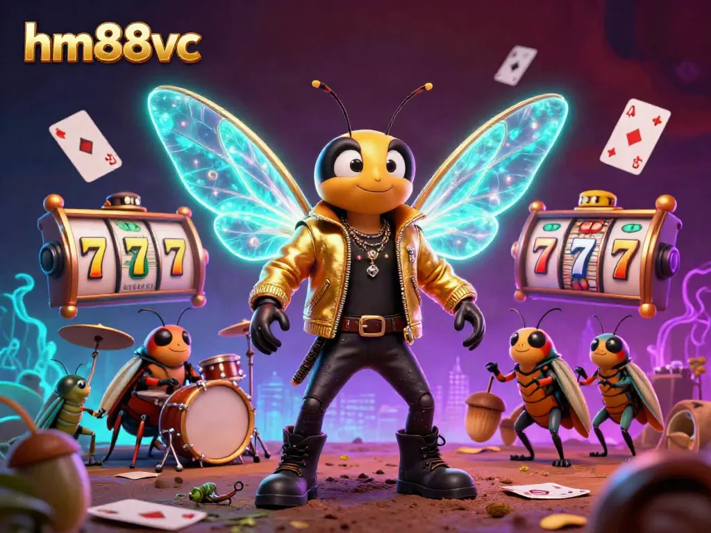 Engage with the vibrant hm88vc casino world, featuring dynamic gaming elements and colorful characters.