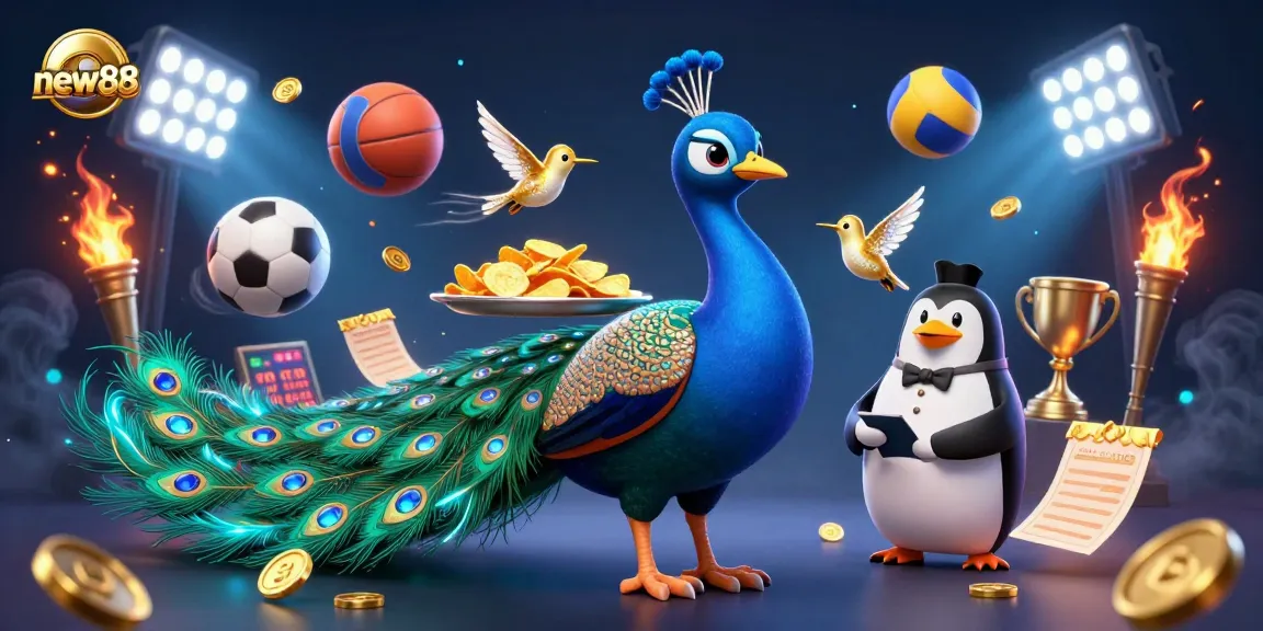Play at new88 for thrilling casino adventures with colorful characters and dynamic sports action.
