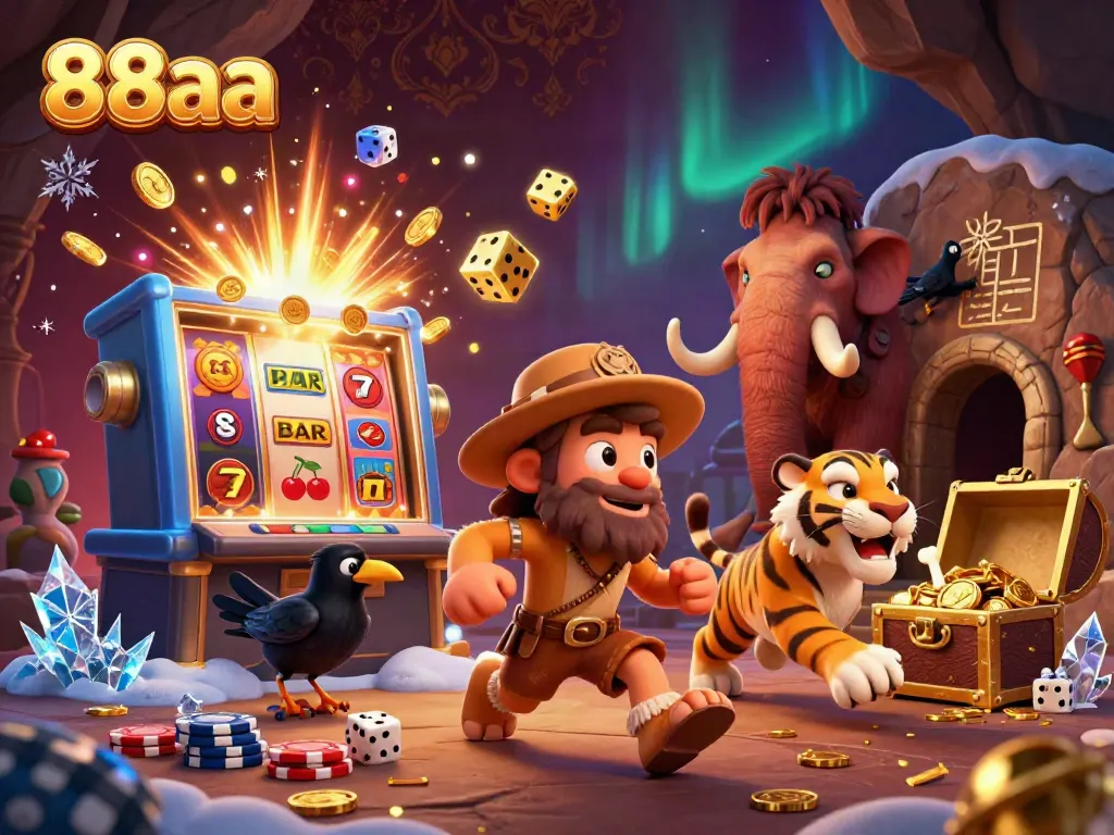 Experience thrilling jackpots at 88aa with vibrant casino graphics and dynamic game elements.