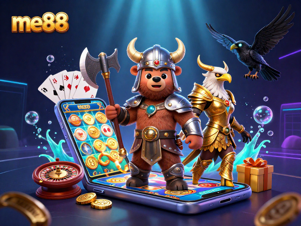 Engage with me88's thrilling casino experience, enjoying vibrant slots and dynamic games.