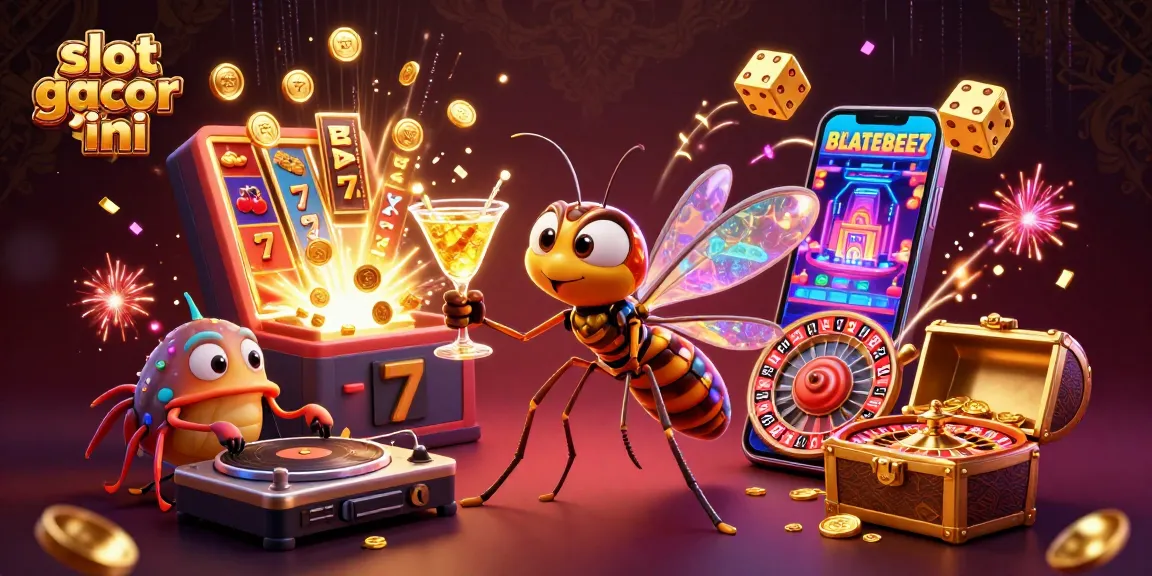 Experience the excitement with slot gacor hari ini featuring vibrant casino elements and lively characters.