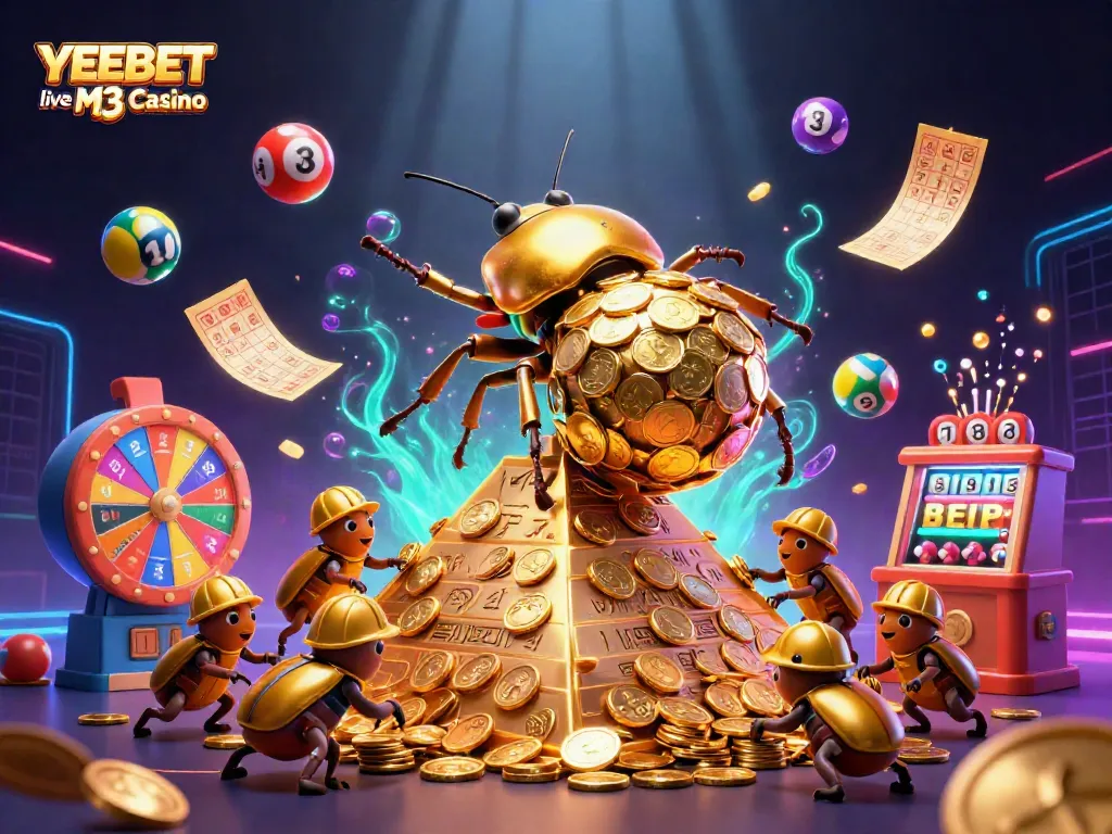 Experience YEEBET live M3 Casino with dynamic lottery games and vibrant visuals.