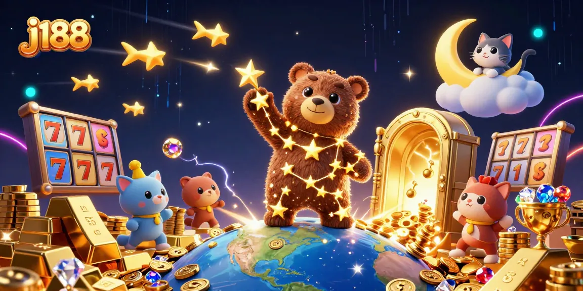 Experience vibrant j188 casino excitement with golden treasures, characters, and dynamic gaming elements.