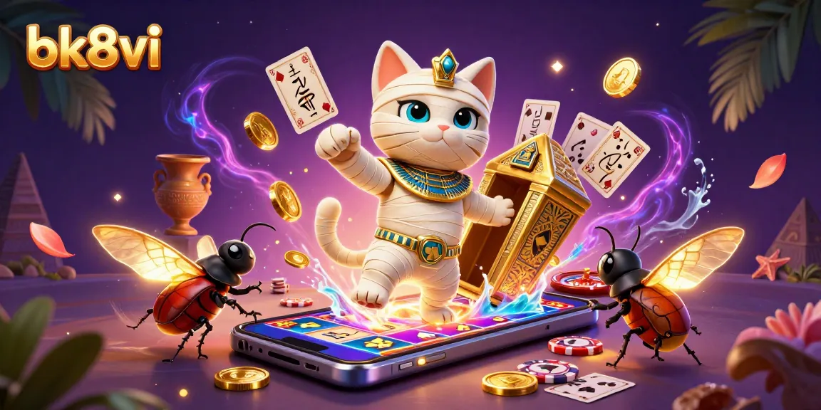 Join the spirited adventures of bk8vi with lively casino elements and 3D characters bursting with excitement