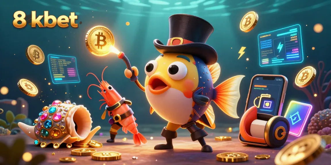 Experience thrilling wins with 8xbet's vibrant casino scene featuring unique sea characters.