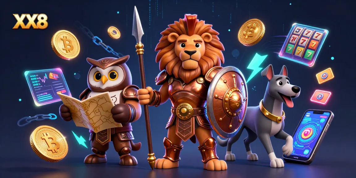 Engage with XX8’s exciting slots environment featuring a Spartan lion, owl, and greyhound.