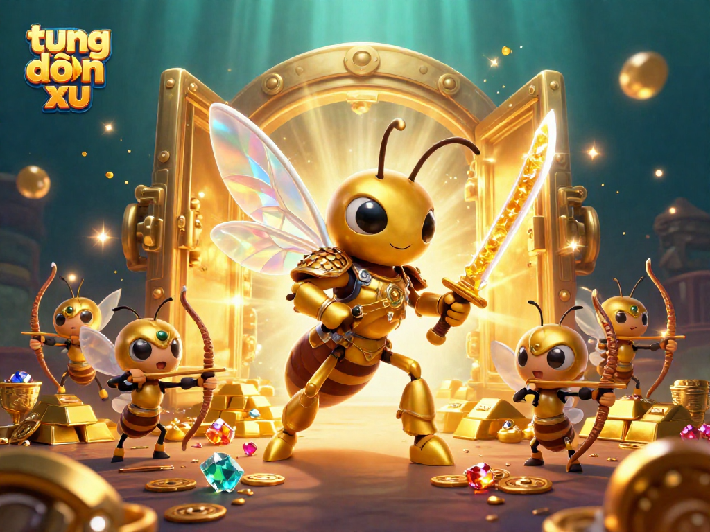Engage in the thrilling gameplay of tung đồng xu, where luck meets strategy in this vibrant casino scene.