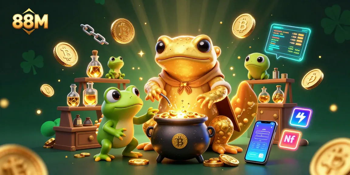 Win big with 88M: A vibrant scene illustrating the thrill of online gambling
