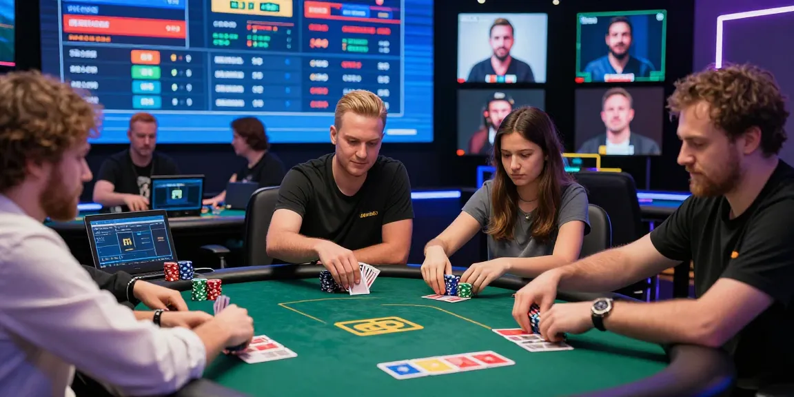 Engaging online poker game with players showcasing Alternatif Link Nagapoker in a competitive atmosphere