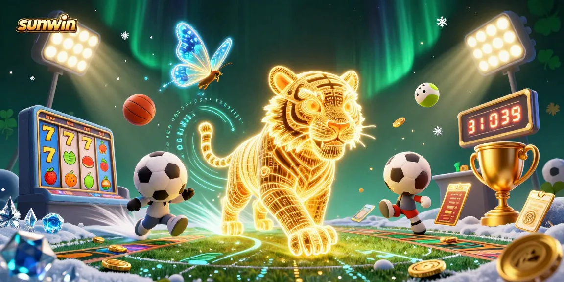 Experience thrilling gameplay at sunwin with dynamic sports and slots in a vibrant casino scene.