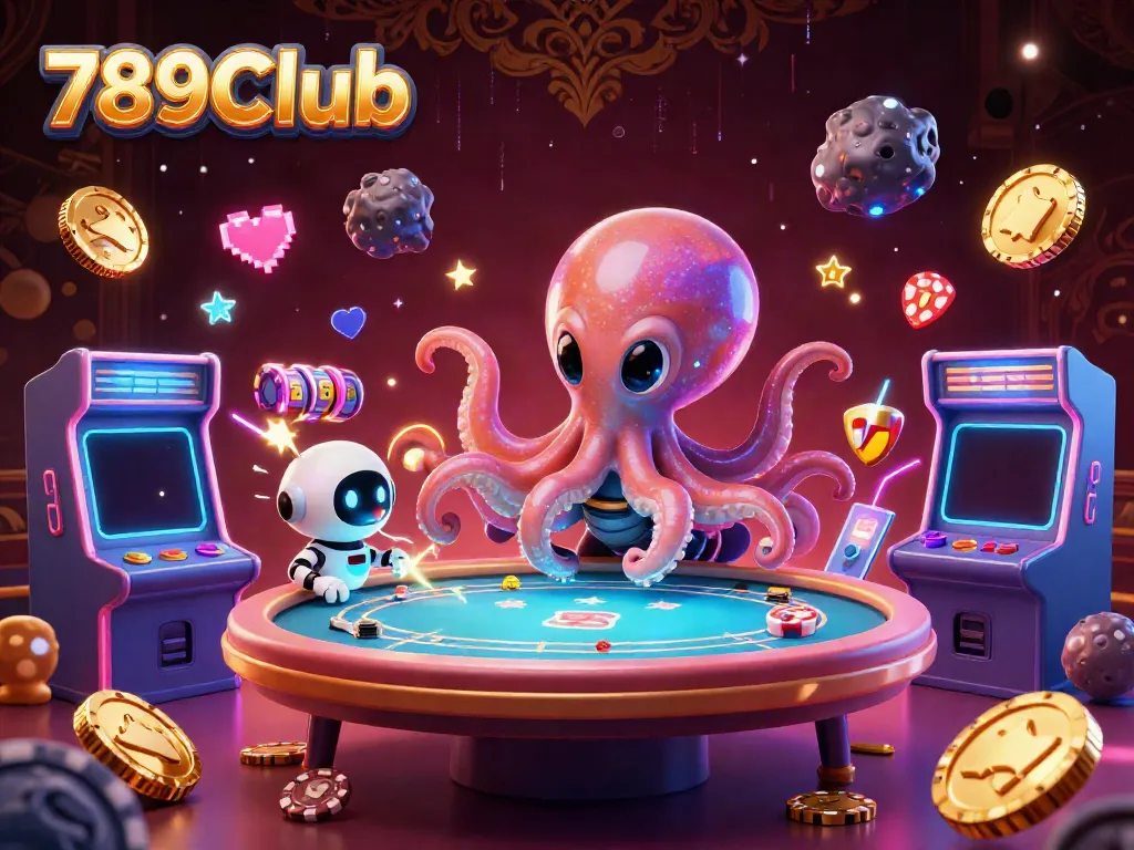 Experience thrilling fun at 789Club with a dynamic alien octopus and exciting poker action!
