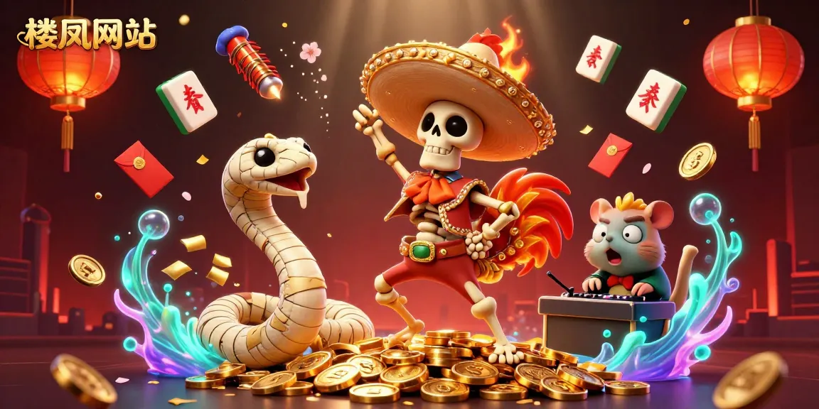Engage with stunning 楼凤网站 visuals featuring lively 3D characters and vibrant casino elements.