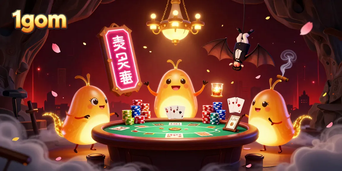 Experience thrilling gameplay at 1gom with bioluminescent characters lighting up the casino atmosphere.